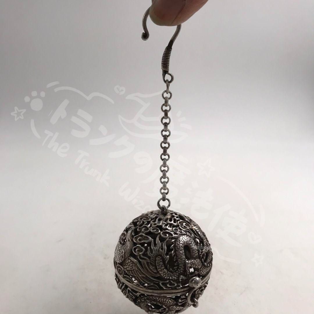 販売 新年ギフト銅 細工 龍鳳花鳥香り球透かし彫り香炉 香道具 装飾品