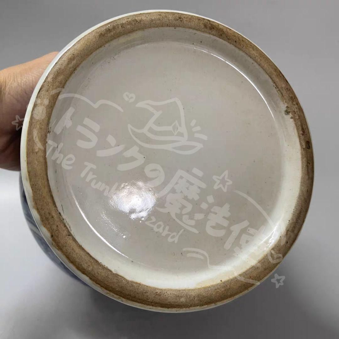 新年ギフト清末期青花磁器将軍壺 景徳鎮 陶磁器 装飾品 現代工芸品 新年ギフト清末期青花磁器将軍壺 景徳鎮 陶磁器 装飾品 現代工芸品