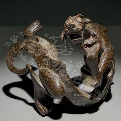 銅 細工 龍 文房四宝 筆架 筆置き 装飾品 工芸品 置物 筆洗 筆置き 龍