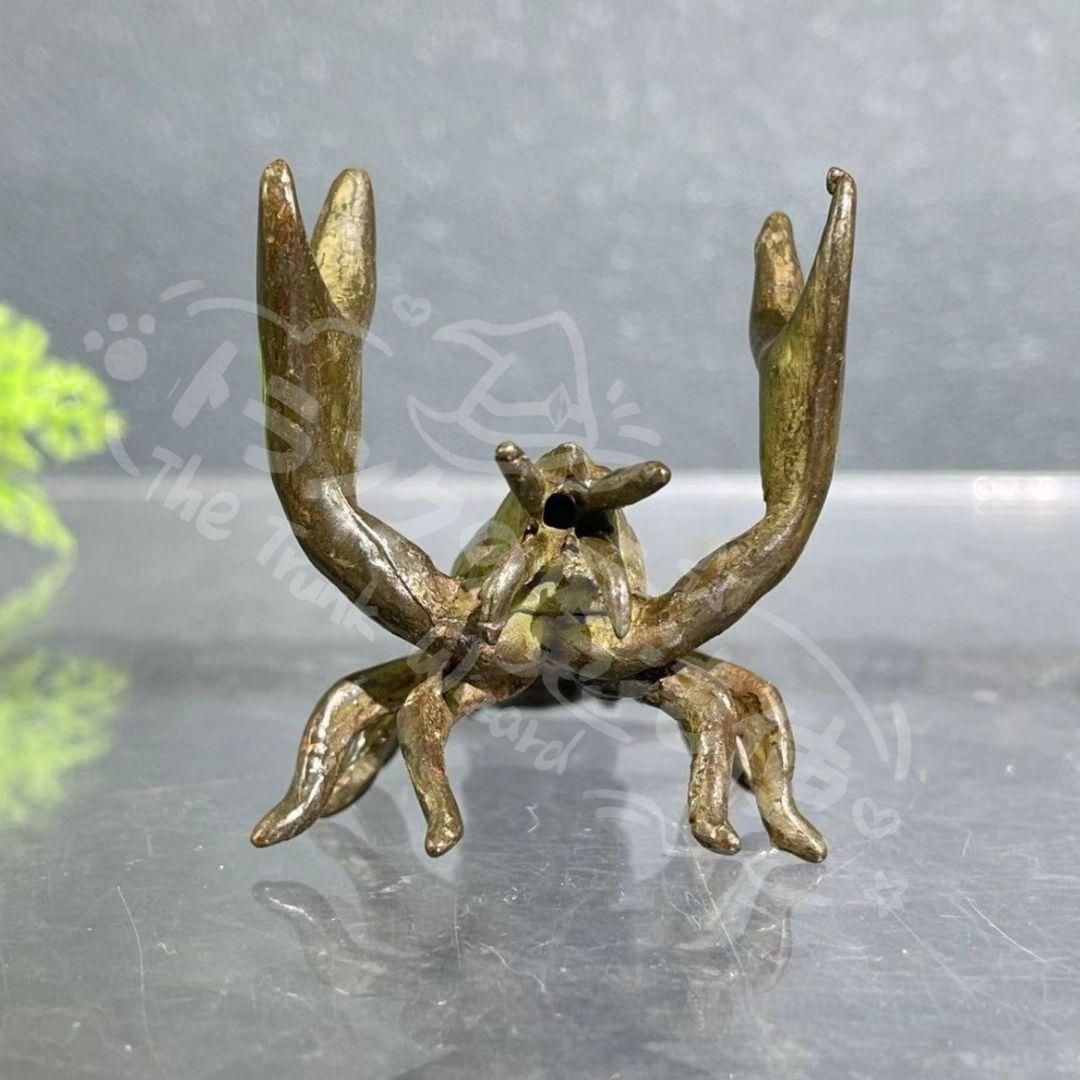 銅　置き物 新年ギフト銅細工 ザリガニです 筆置 茶寵 装飾品 工芸品 美術品 置物