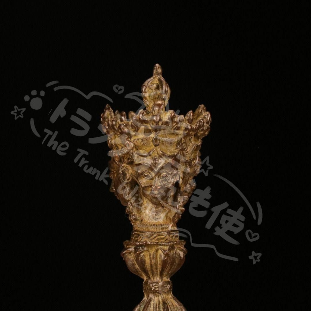 新年ギフト銅製 法器 金剛杵 降魔杵 仏具 鎮宅 辟邪 開運風水 招財