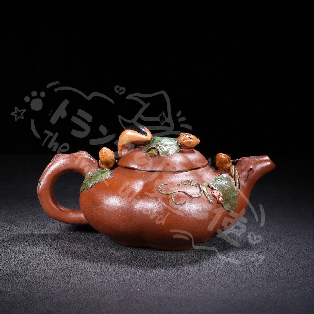 新年ギフト宜興 紫砂壷 リス葡萄壺 茶壺 茶器 置物CZW1207P532 - メルカリ