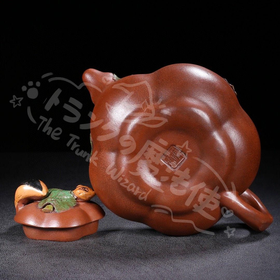 新年ギフト宜興 紫砂壷 リス葡萄壺 茶壺 茶器 置物CZW1207P532 - メルカリ