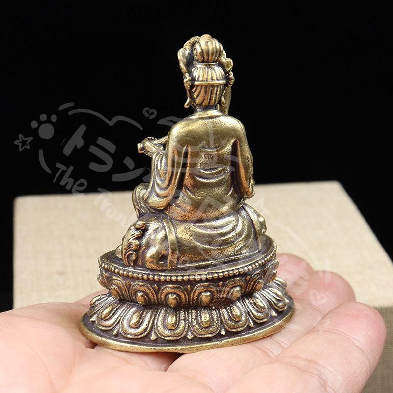 新年ギフト銅像 仏像 小仏像 文殊菩薩 観音菩薩 工芸品 置物