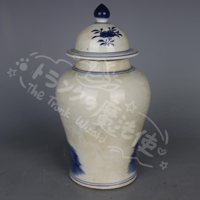 新年ギフトサバ花鳥紋将軍缶 景徳鎮 陶磁器 装飾品 現代工芸品 美術品