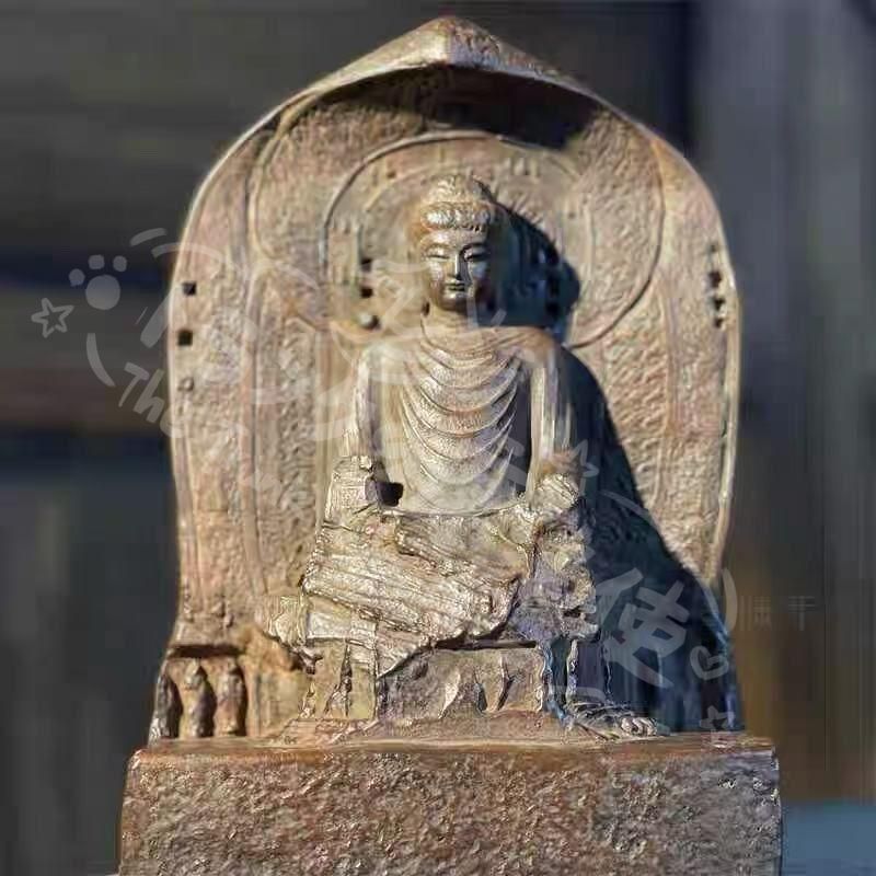 新年ギフト石仏 石像 龍門石窟盧舎那大仏仏像 茶室 禅意 開運風水 置物