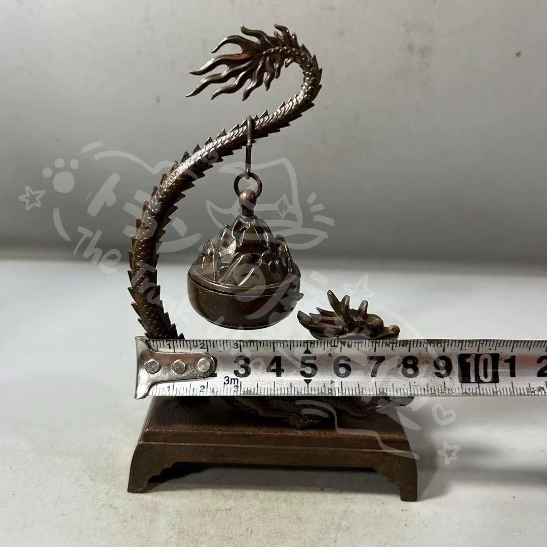 新年ギフト銅 細工 篆香炉 騰竜弔り香香炉 香道具 装飾品 工芸品 置物