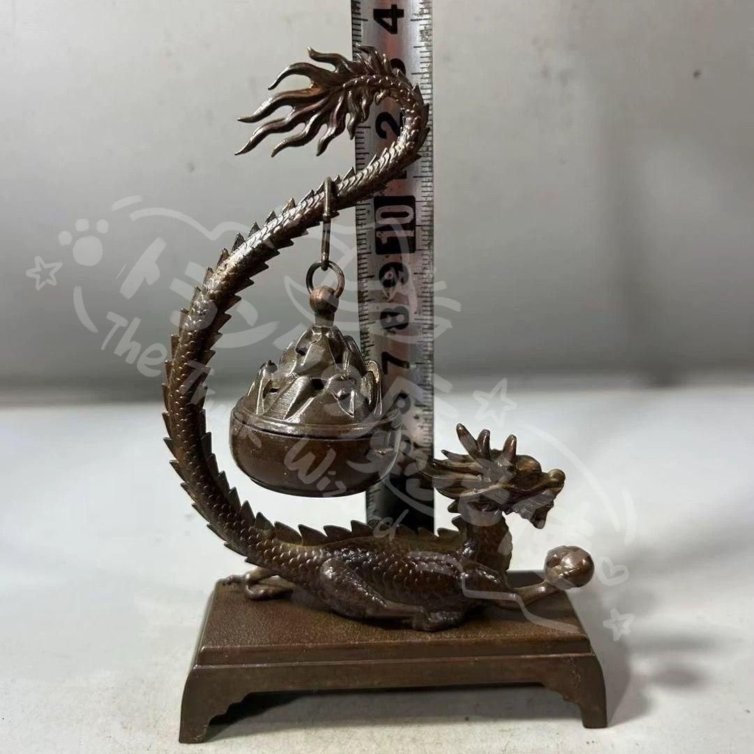 新年ギフト銅 細工 篆香炉 騰竜弔り香香炉 香道具 装飾品 工芸品 置物