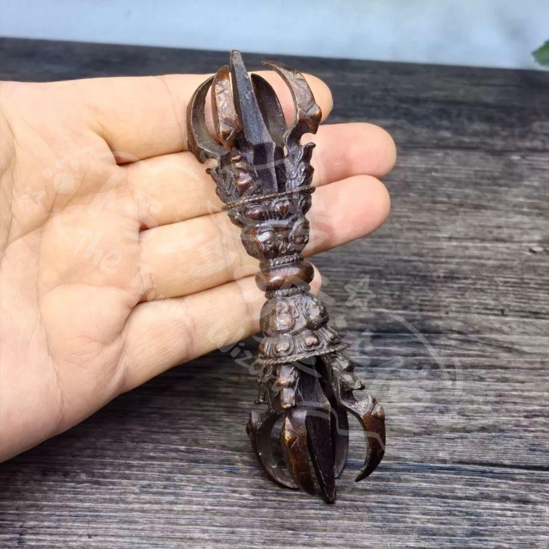 新年ギフト銅 細工 密宗多傑金剛法器 金剛杵 降魔杵 辟邪 開運風水