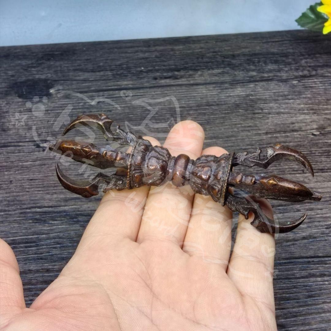 新年ギフト銅 細工 密宗多傑金剛法器 金剛杵 降魔杵 辟邪 開運風水