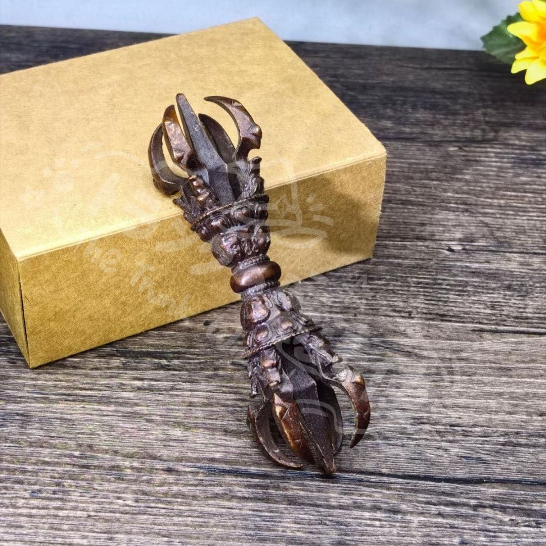 新年ギフト銅 細工 密宗多傑金剛法器 金剛杵 降魔杵 辟邪 開運風水