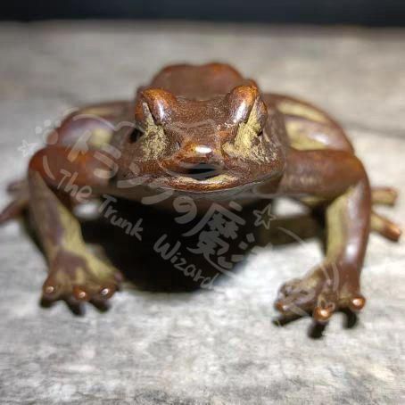 新年ギフト銅細工 蛙香挿 茶台茶寵 茶道具 香道具 装飾品 工芸品 置物