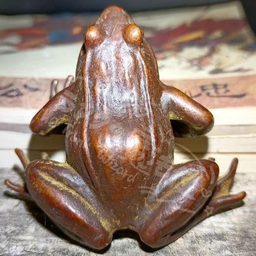 新年ギフト銅細工 蛙香挿 茶台茶寵 茶道具 香道具 装飾品 工芸品 置物
