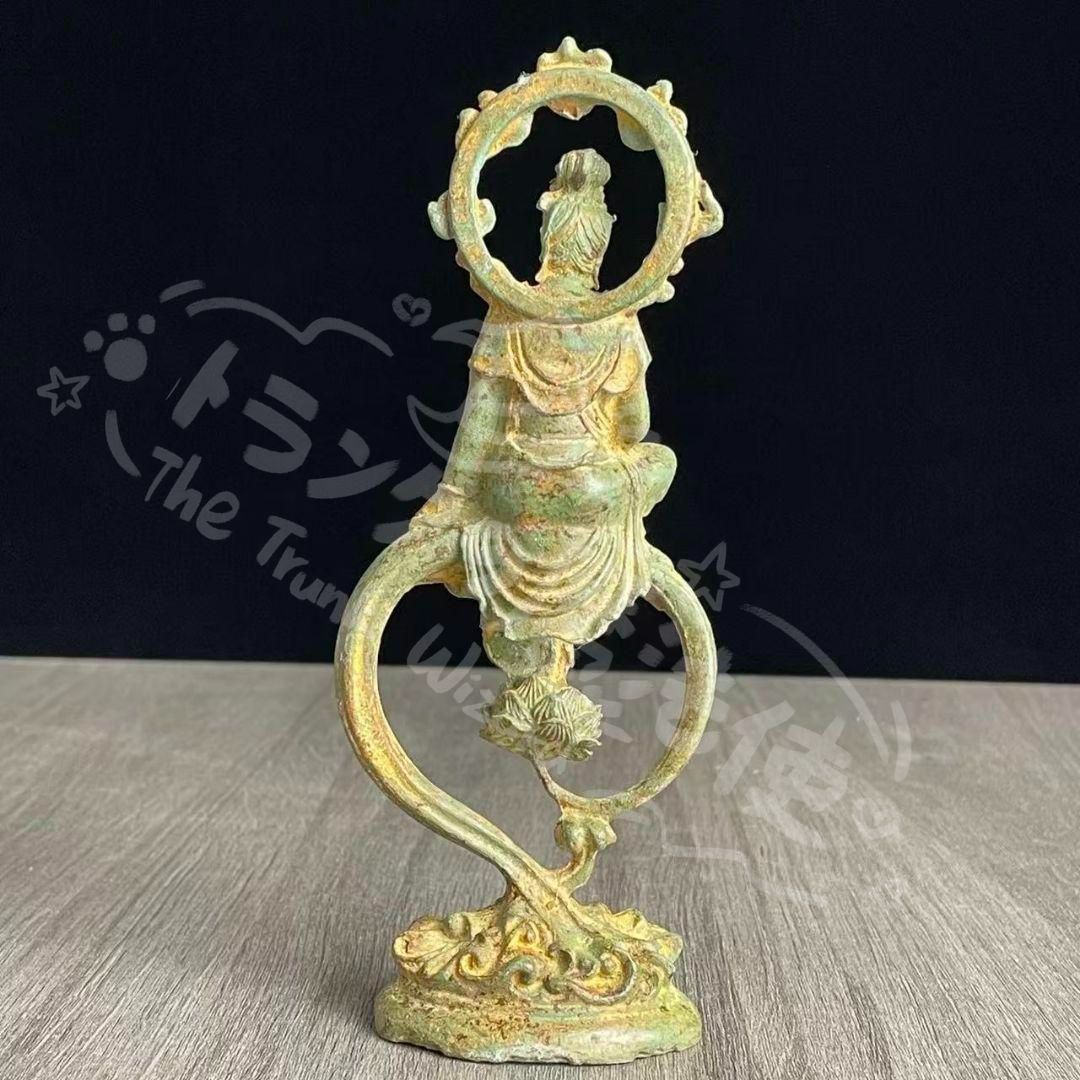 新年ギフト仏教美術 自在観音像 仏像 彫刻 置物 開運 風水