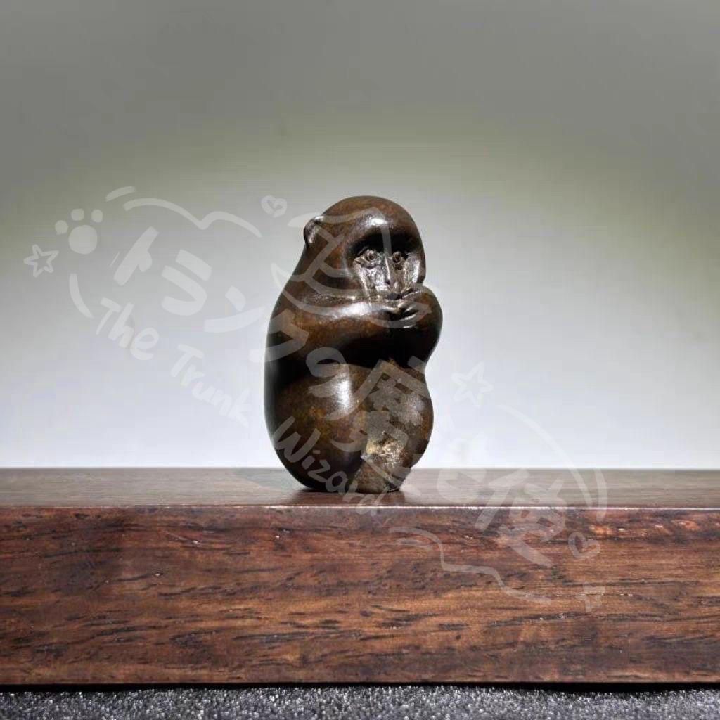 新年ギフトミニ 猿 茶道 香挿 香託 香道具 装飾品 工芸品 置物