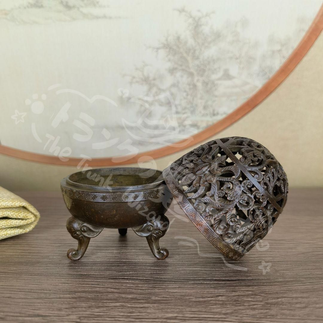 新年ギフト蓮の香炉 茶道具 香道具 現代工芸品 美術品 配送 置物