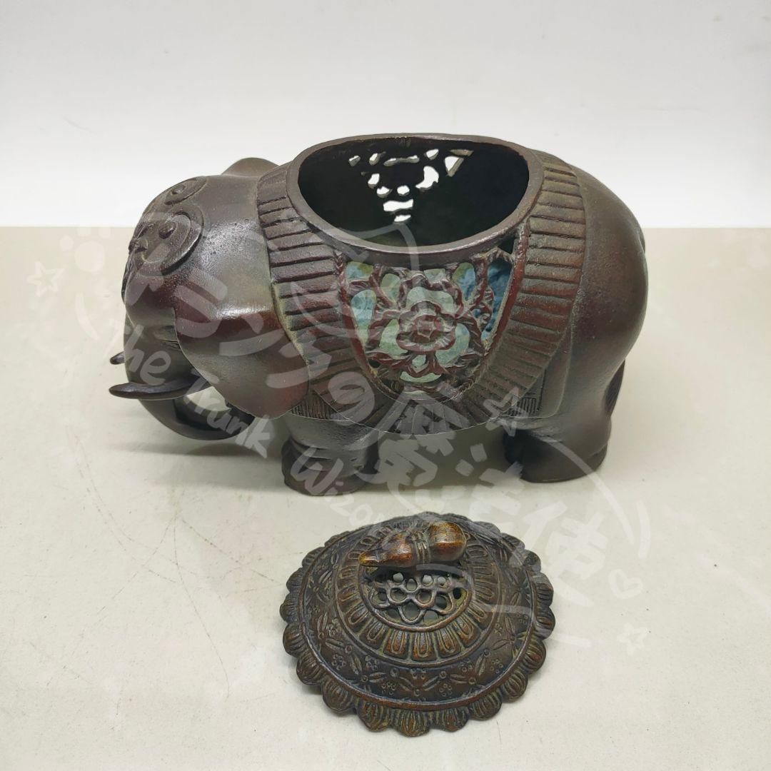 めでたい如意銅象 香炉 銅香炉 工芸品 美術品 置物 めでたい如意銅象 香炉 工芸品 美術品 置物 めでたい如意銅象 香炉 工芸