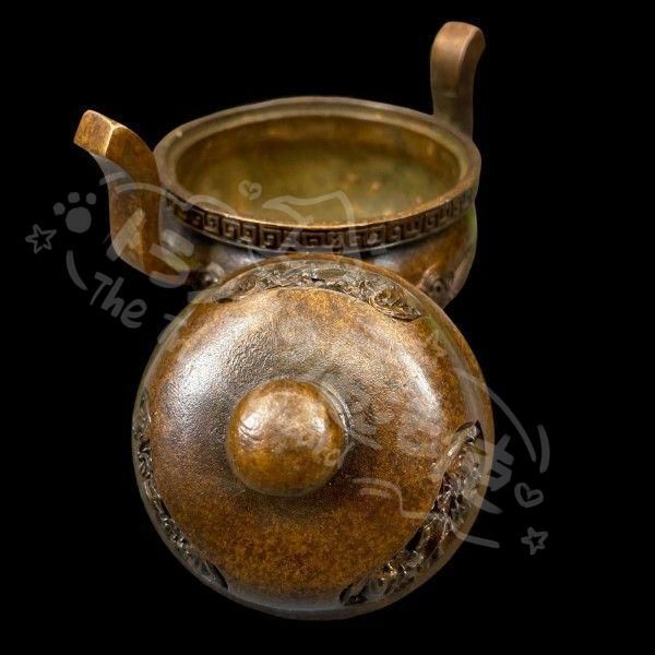 新年ギフト瑞獣 三足両耳 香炉 現代工芸品 美術品 置物CZW1207P767