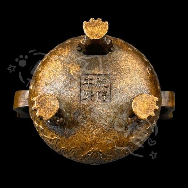 新年ギフト瑞獣 三足両耳 香炉 現代工芸品 美術品 置物CZW1207P767