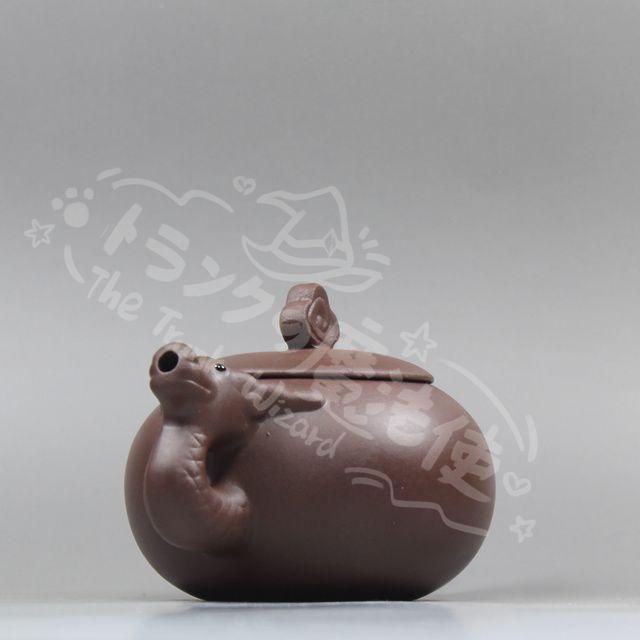 新年ギフト龍壺 紫砂壺 紫泥急須 茶壺 茶道具 置物