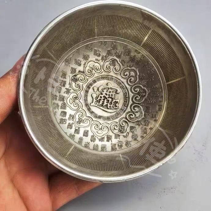 新年ギフト百福碗 茶碗 茶道具 招財進宝銅碗 博古架 装飾品 工芸品 置物