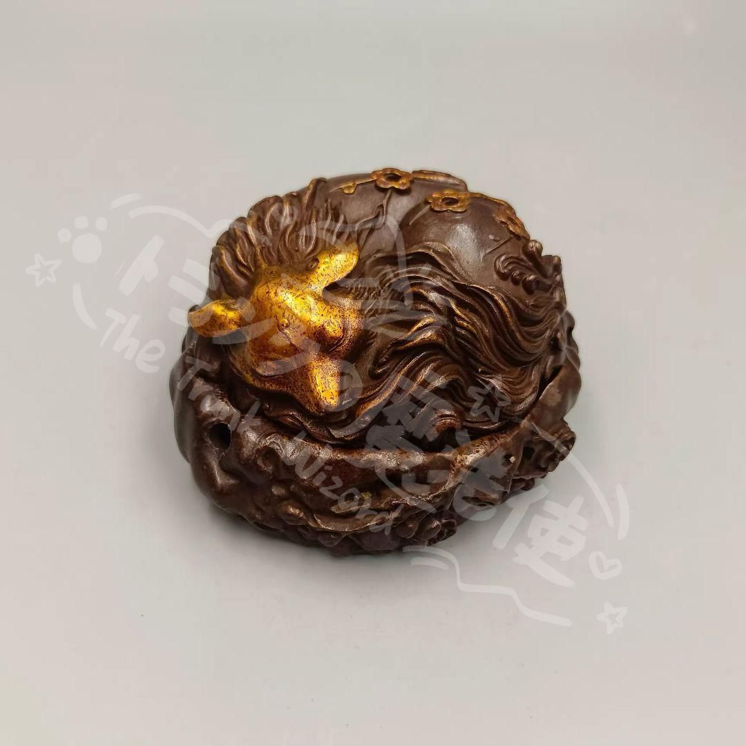 新年ギフト銅細工 九尾狐薫香炉 吉祥九尾狐 茶室禅意薫香炉 装飾品 工芸品 置物