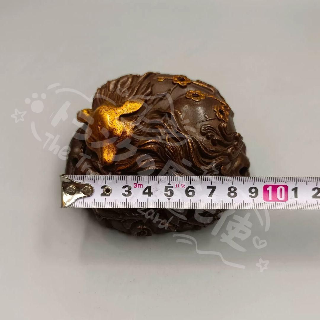 銅細工 九尾狐薫香炉 吉祥九尾狐 茶室禅意薫香炉 装飾品 工芸品 置物