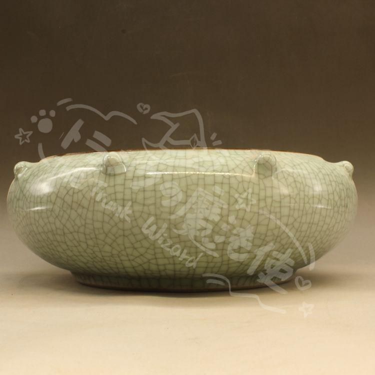 新年ギフト宋哥窯開片水洗 陶磁器 書道具 文房具 置物