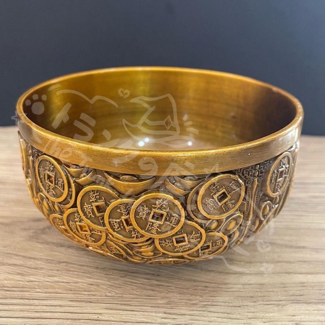 新年ギフト銅器 聚宝盆 客間 玄関 博古架 開運 風水 招財 置物 工芸品