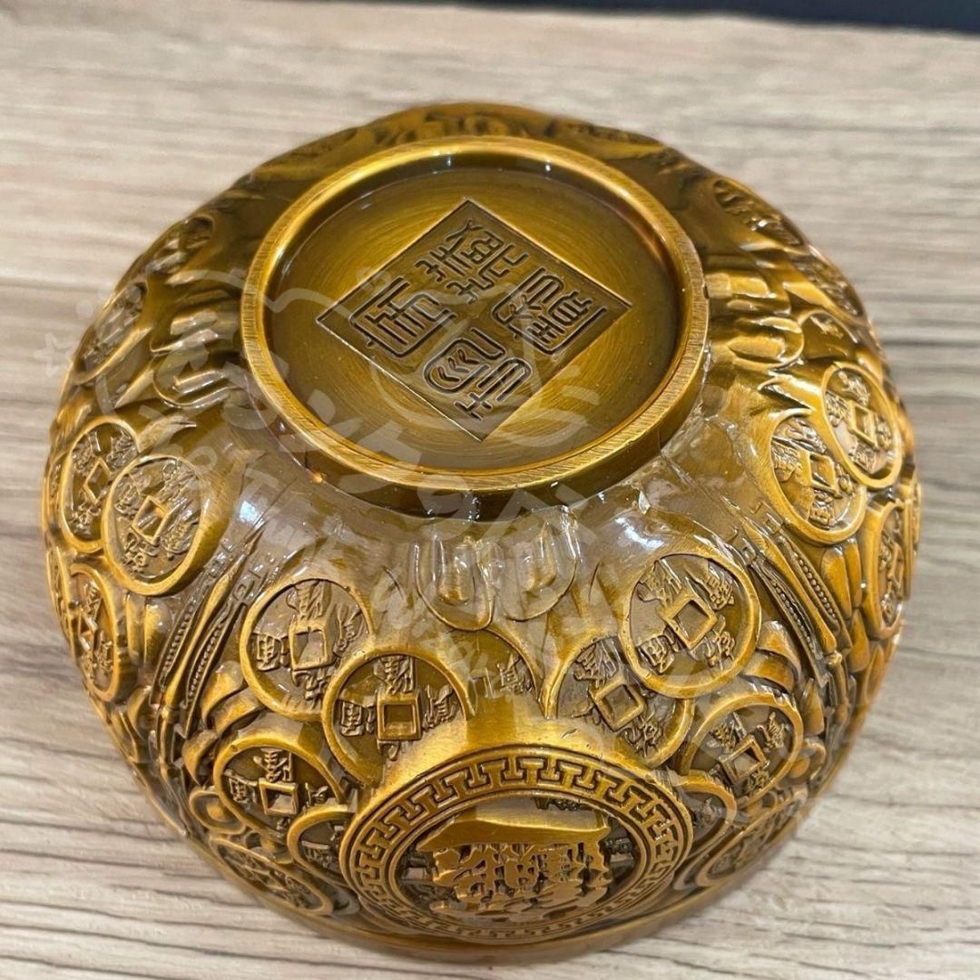 新年ギフト銅器 聚宝盆 客間 玄関 博古架 開運 風水 招財 置物 工芸品