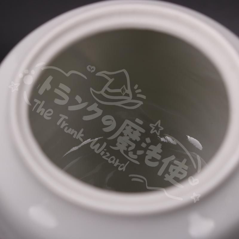 新年ギフト両面梅の花壺 中国茶器 景徳鎮 工芸品 美術品 置物