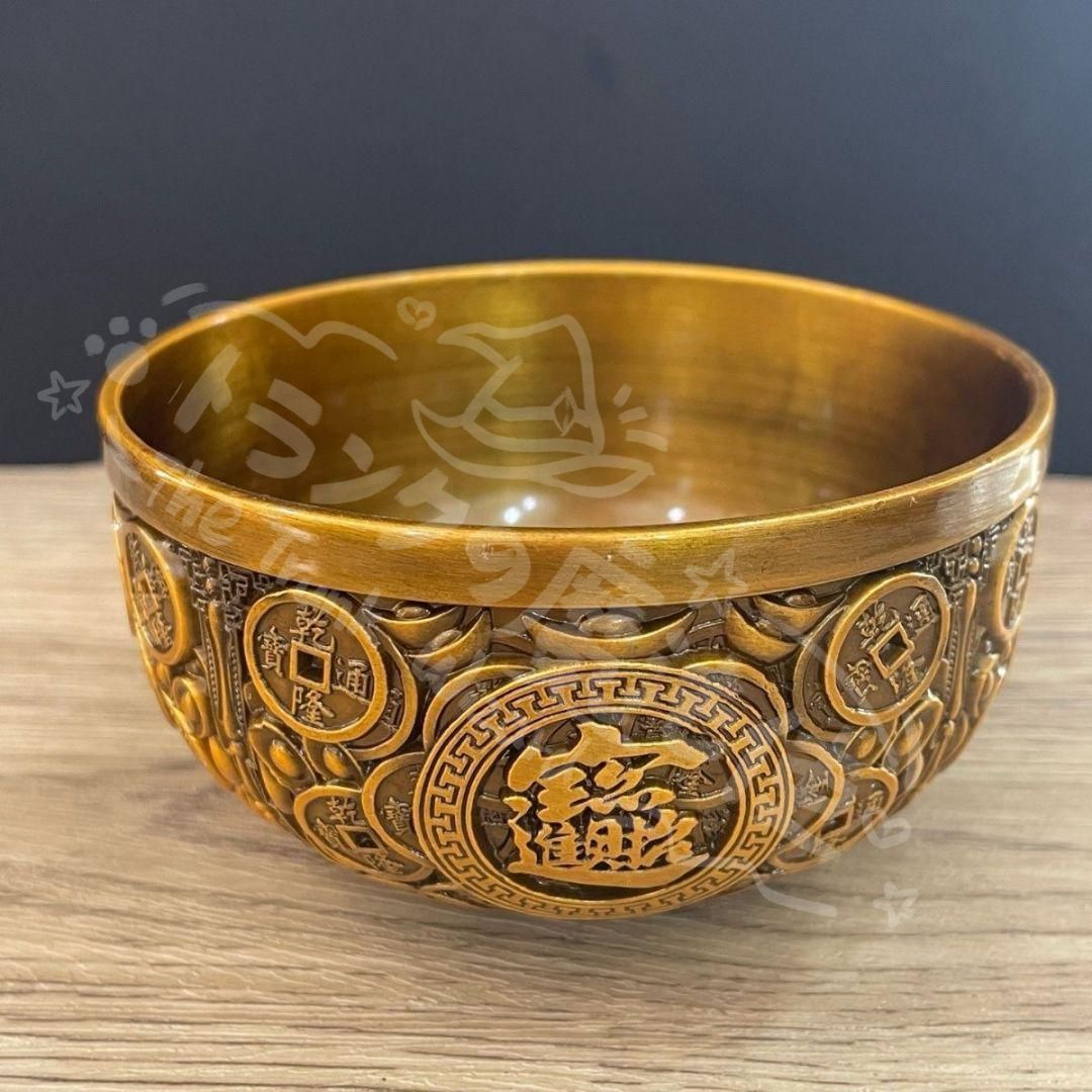新年ギフト銅器 聚宝盆 客間 玄関 博古架 開運 風水 招財 置物 工芸品