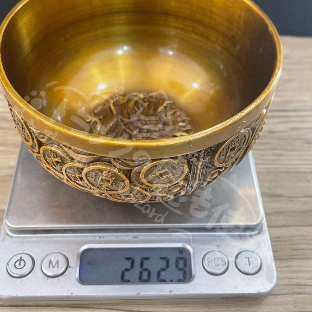 新年ギフト銅器 聚宝盆 客間 玄関 博古架 開運 風水 招財 置物 工芸品