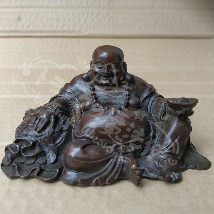 新年ギフト銅器の布袋様 工芸品美術品 置物CZW1207P822 - メルカリ