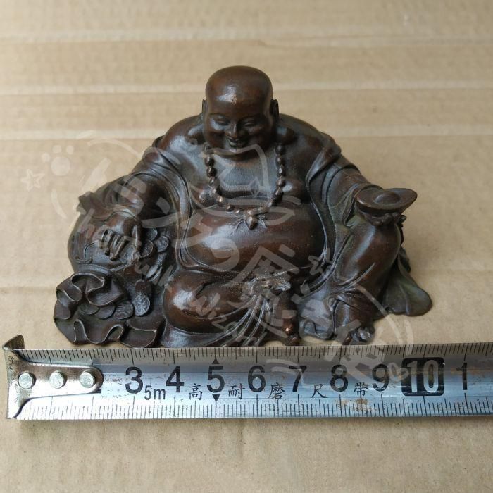 新年ギフト銅器の布袋様 工芸品美術品 置物CZW1207P822 - メルカリ