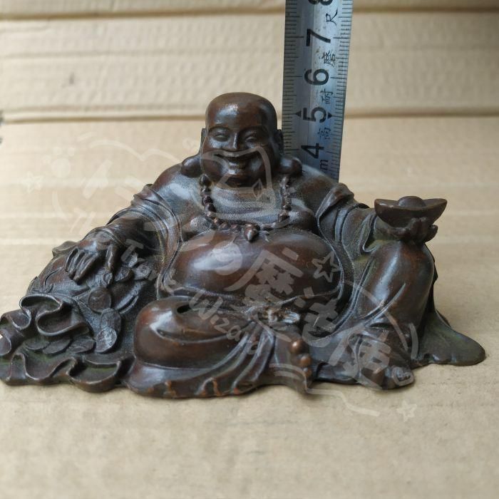 新年ギフト銅器の布袋様 工芸品美術品 置物CZW1207P822 - メルカリ