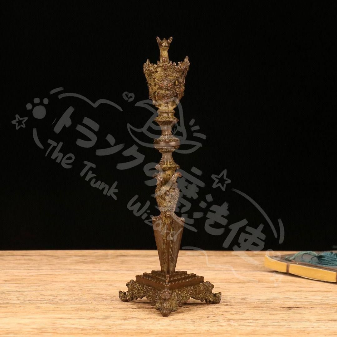 新年ギフト銅製 法器 金剛杵 降魔杵 仏具 鎮宅 辟邪 開運風水 招財