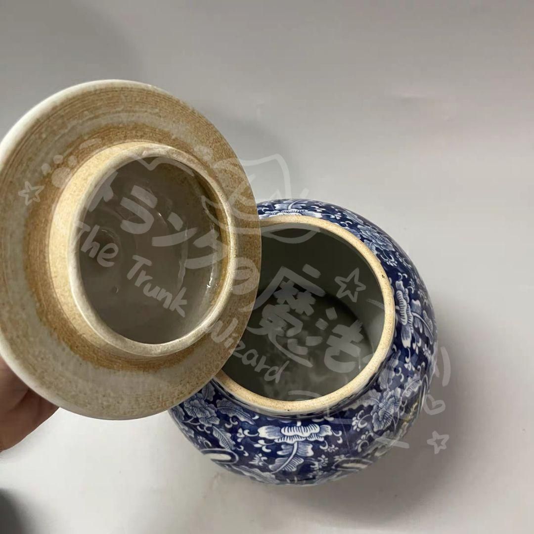 新年ギフト清末期青花磁器将軍壺 景徳鎮 陶磁器 装飾品 現代工芸品