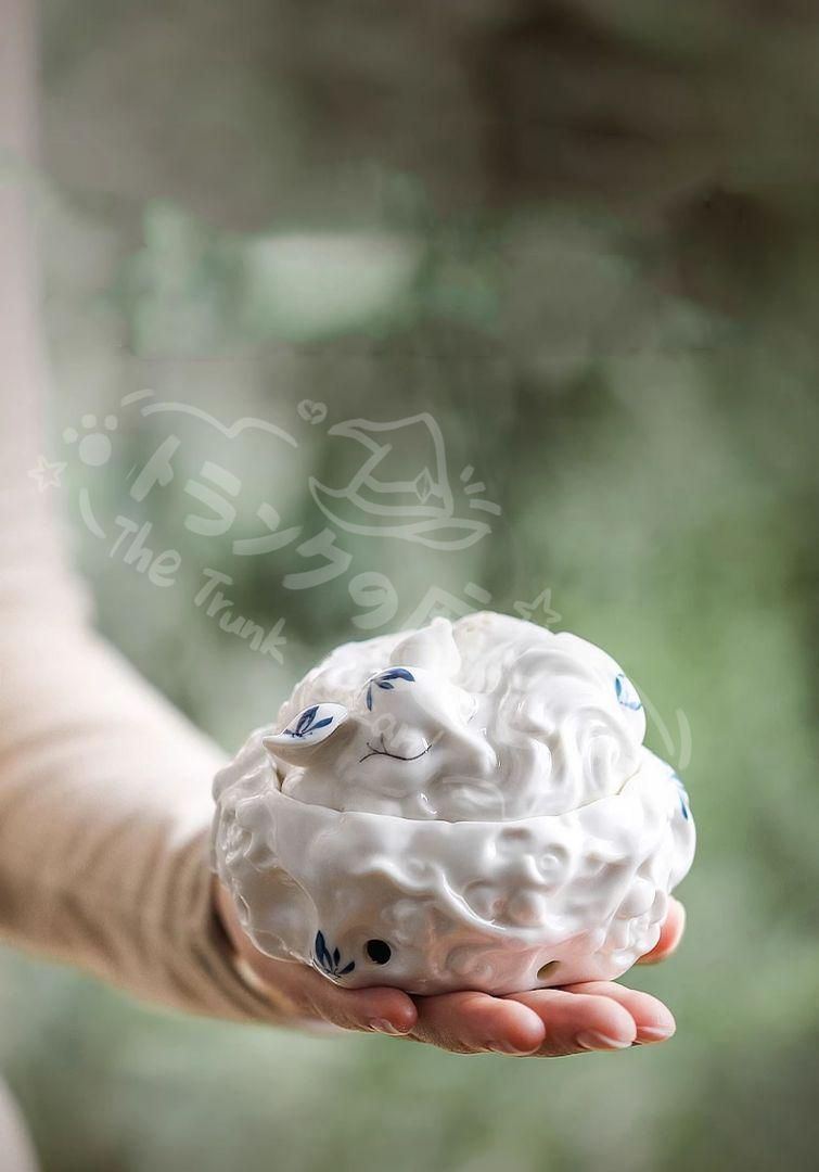 新年ギフト九尾狐の焼物 香炉 香道具蓋置 置物CZW1207P675 - メルカリ