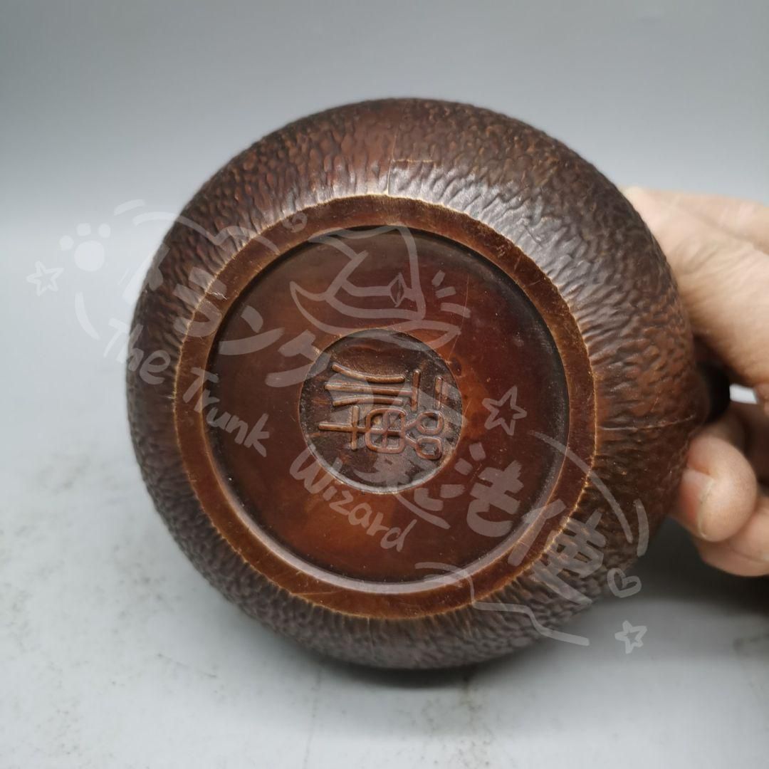 新年ギフト銅製 禅意茶壺 提梁壺 煎茶器 茶道具 工芸品 置物