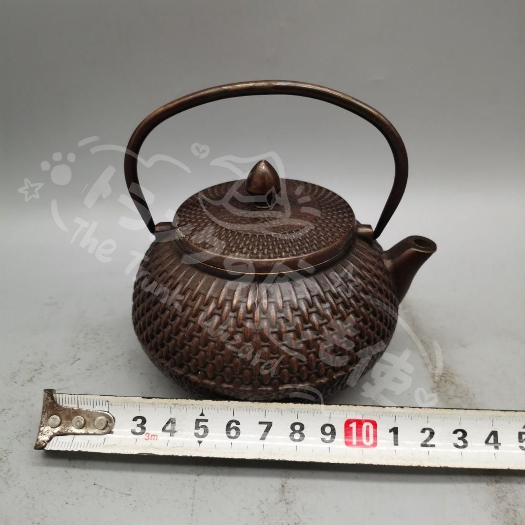銅製 禅意茶壺 提梁壺 煎茶器 茶道具 工芸品 置物 新年ギフト銅製 禅意茶壺 提梁壺 煎茶器 茶道具 工芸品 置物