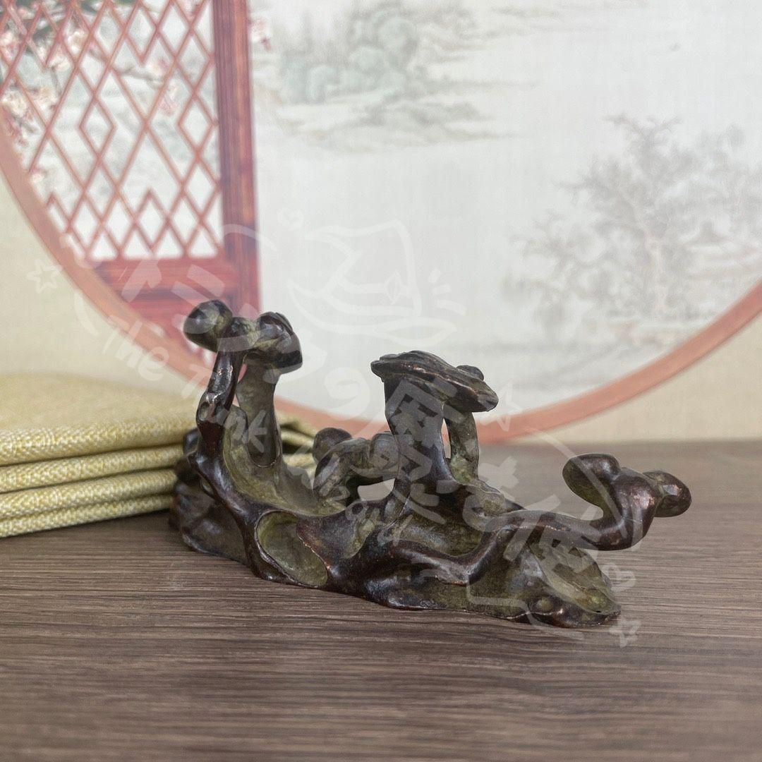 新年ギフト銅細工の如意置物 筆置 文鎮 書道用 文房具 美術品