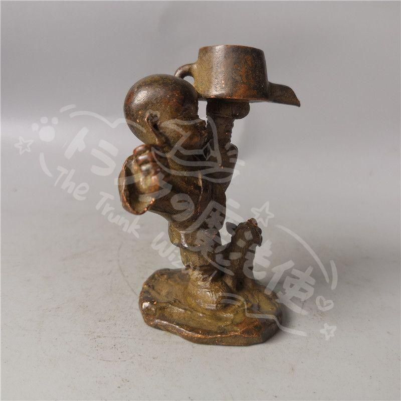 新年ギフト銅器 小坊主 倒流香炉 香挿 香託 茶道具 置物