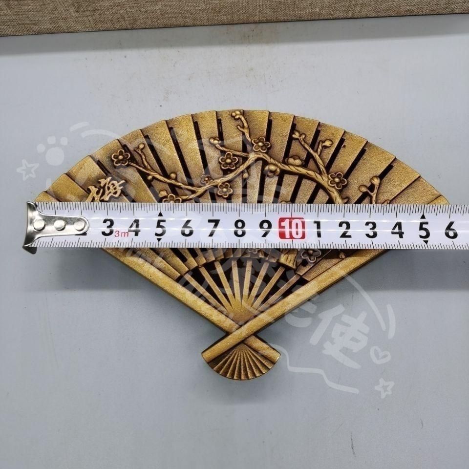 新年ギフト銅細工 梅の扇子香炉 香道具 装飾品 工芸品 美術品 置物