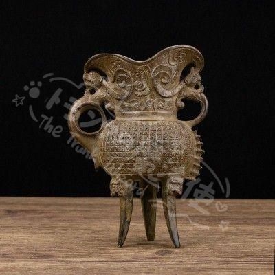 新年ギフト三本足のカップ 銅 製 装飾品 工芸品 美術品 置物 新年ギフト三本足のカップ 銅 製 装飾品 工芸品 美術品 置物