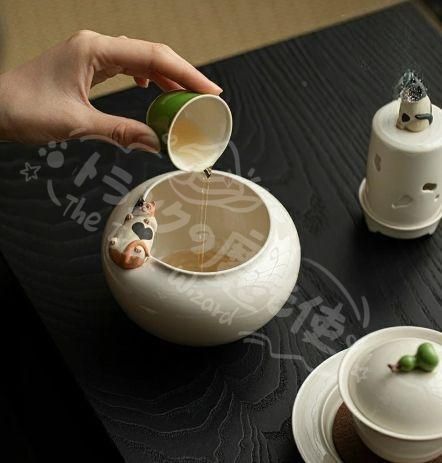 新年ギフト ねこ型 ボウル かわいい 菓子椀 汁椀 お茶碗 小鉢 深鉢 フラワーベース 白磁 花瓶 一輪挿し インテリア雑貨 中国茶器