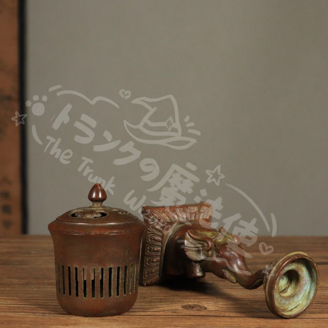 新年ギフト銅器 香炉 福象宮灯 薫香炉 室内檀香炉 盤香炉 ?燭灯 香道具