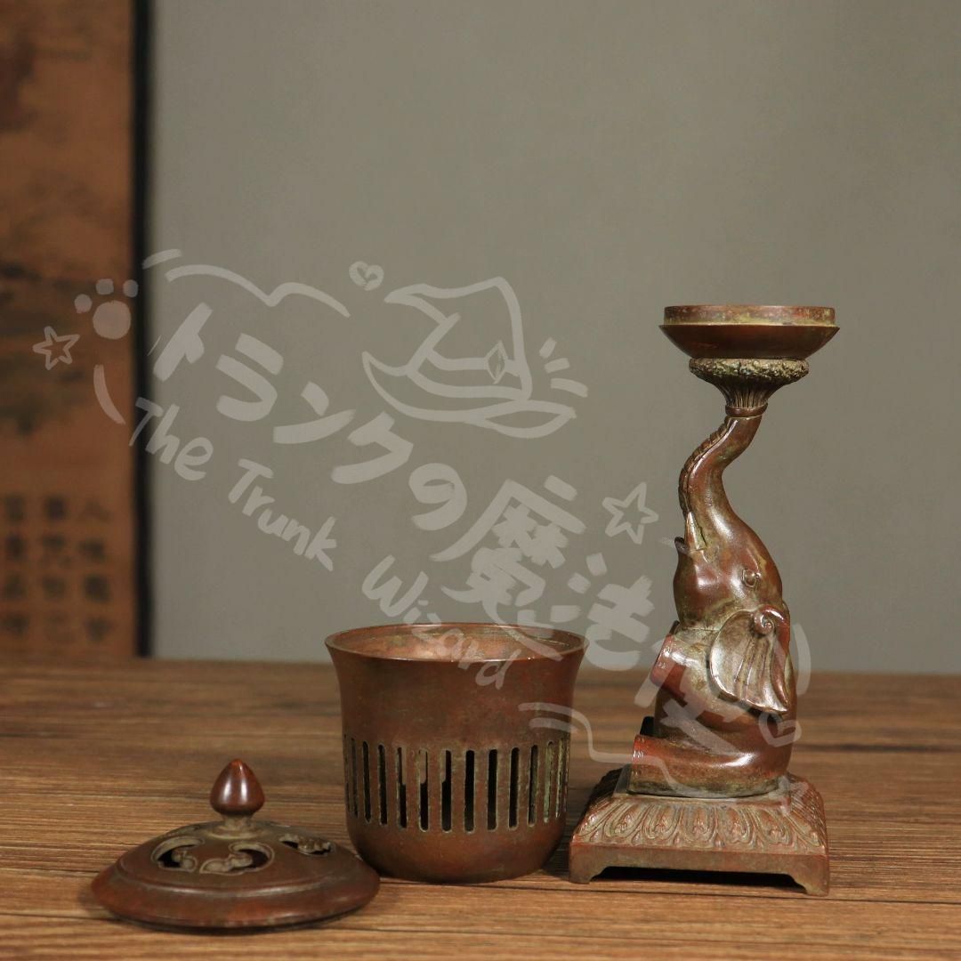 新年ギフト銅器 香炉 福象宮灯 薫香炉 室内檀香炉 盤香炉 ?燭灯 香道具