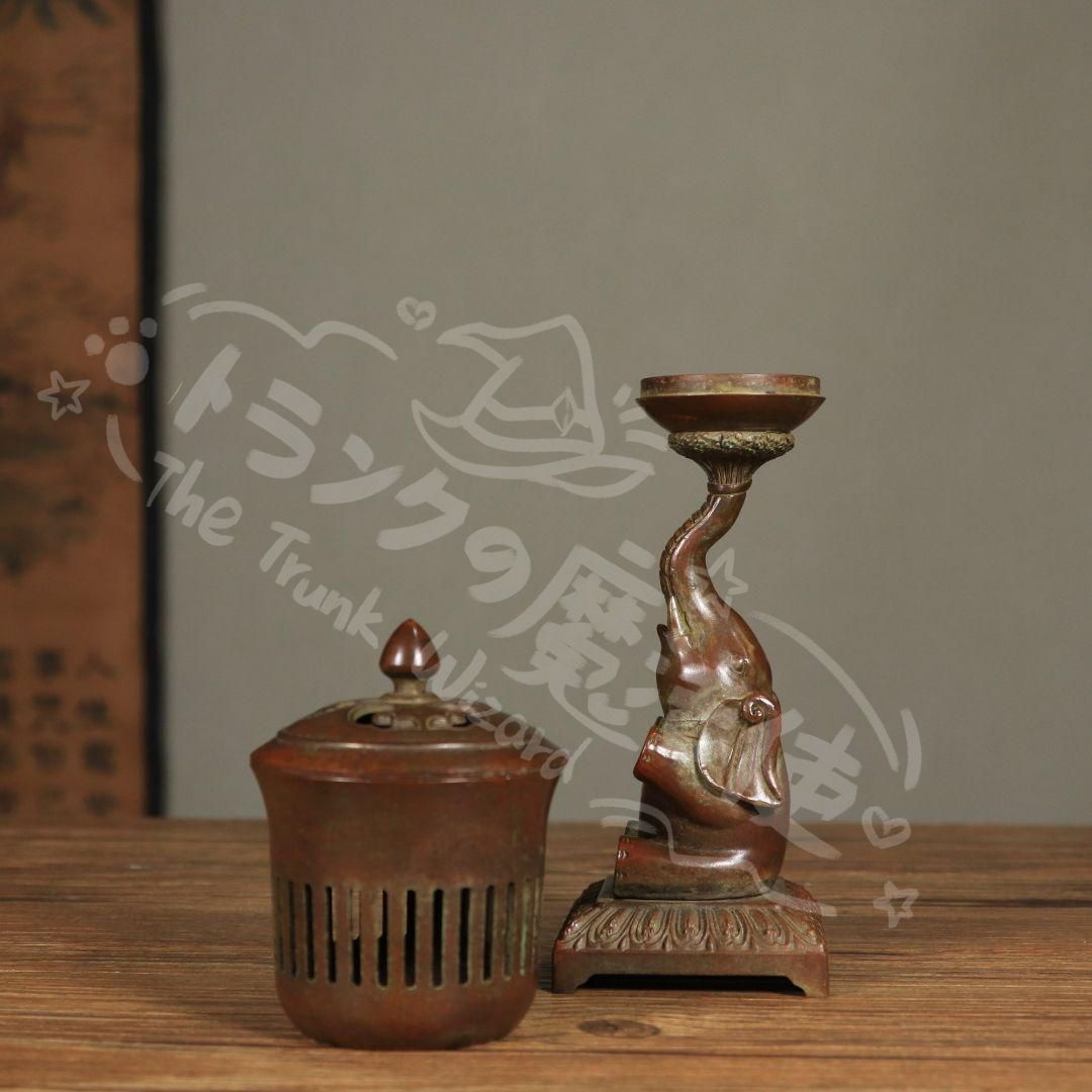 新年ギフト銅器 香炉 福象宮灯 薫香炉 室内檀香炉 盤香炉 ?燭灯 香道具