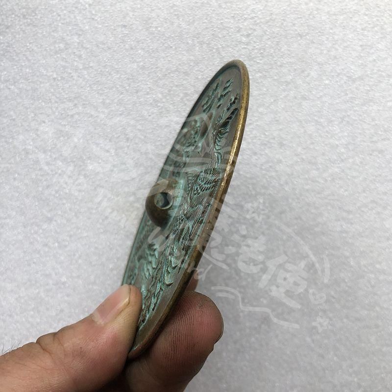 新年ギフト龍鳳紋 銅鏡 銅製 美術品 現代工芸品 装飾品 置物